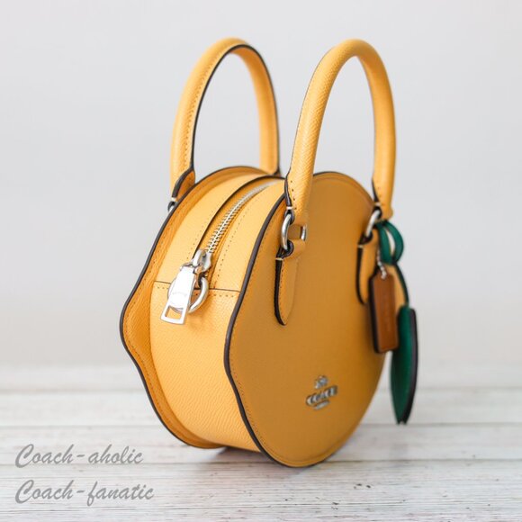 NWT Coach CR251 Lemon Leather Crossbody *Limited* - Picture 7 of 13